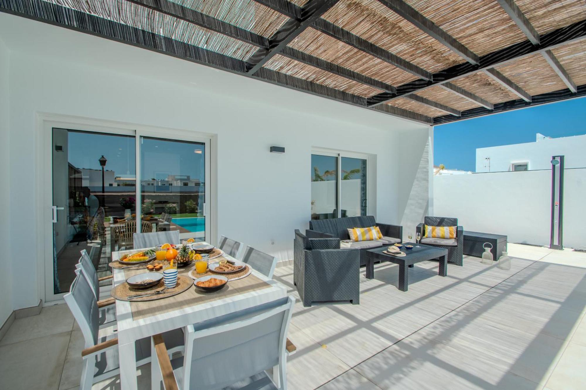 Serena Villa 38 - Heated Pool, Sea Views, Ac, High Speed Internet Playa Blanca (Lanzarote) Exterior foto