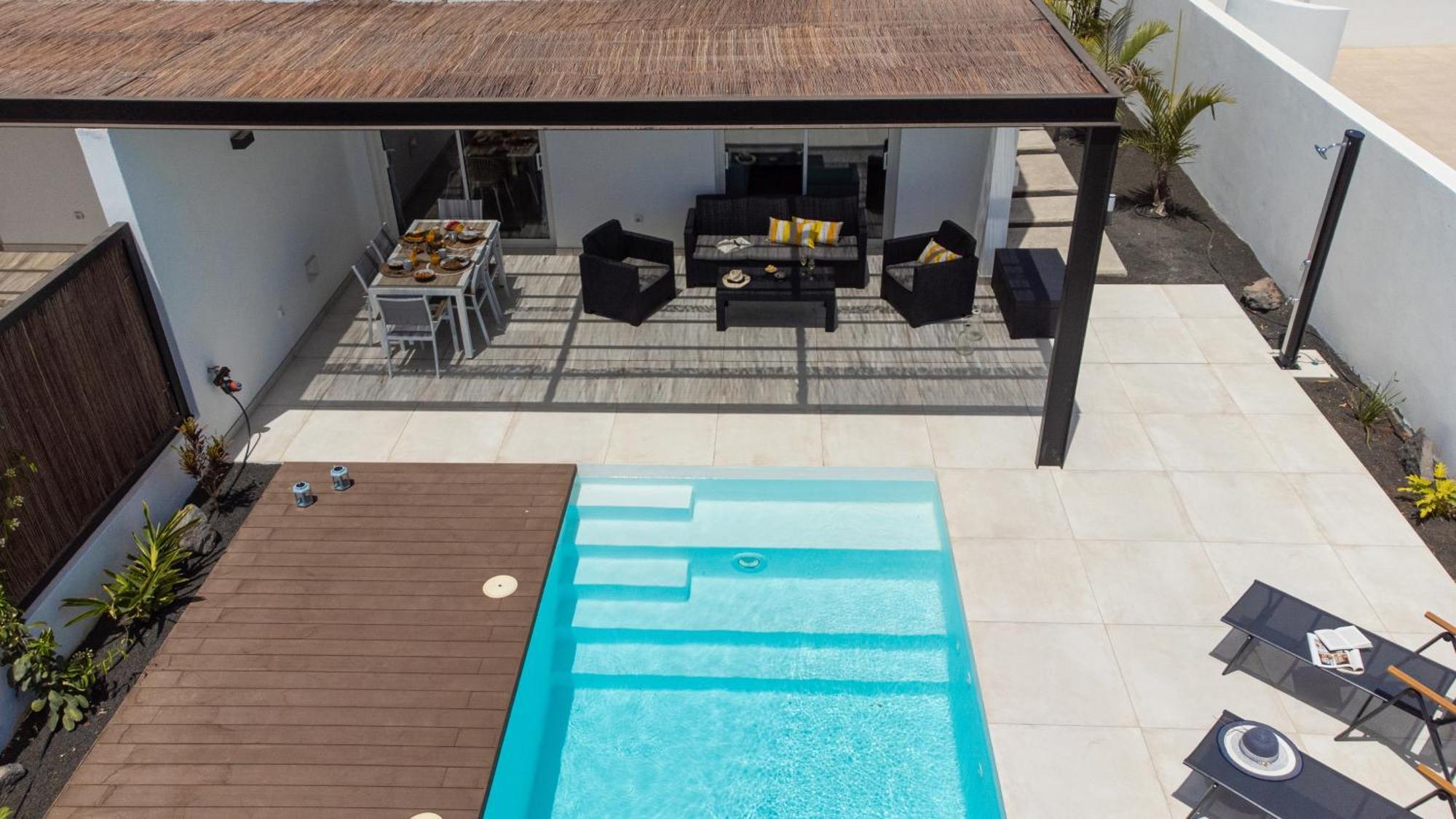 Serena Villa 38 - Heated Pool, Sea Views, Ac, High Speed Internet Playa Blanca (Lanzarote) Exterior foto