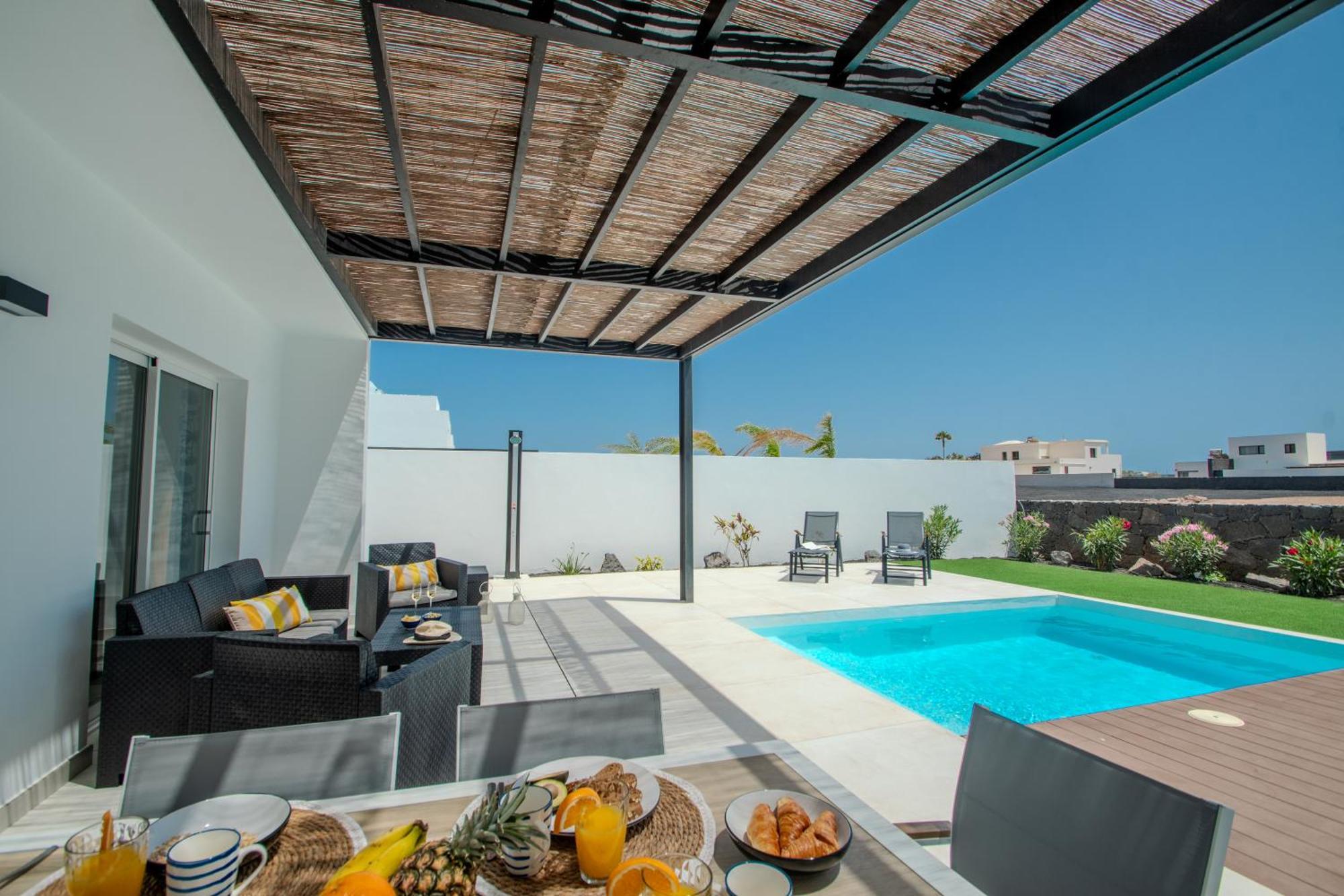 Serena Villa 38 - Heated Pool, Sea Views, Ac, High Speed Internet Playa Blanca (Lanzarote) Exterior foto