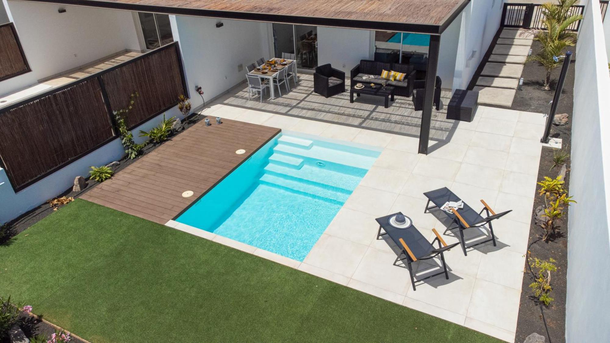 Serena Villa 38 - Heated Pool, Sea Views, Ac, High Speed Internet Playa Blanca (Lanzarote) Exterior foto